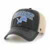 Detroit Lions Tuscaloosa 47 Brand Vintage Black Clean Up Khaki Mesh Snapback Hat