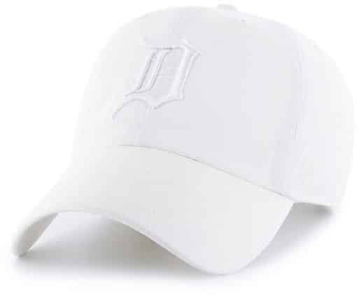 Detroit Tigers 47 Brand All White Clean Up Adjustable Hat
