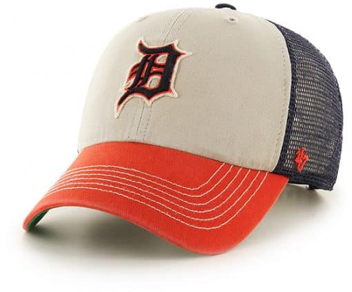 Detroit Tigers Mcnally 47 Brand Clean Up Mesh Snapback Hat