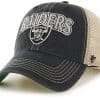 Oakland Raiders Tuscaloosa Clean Up Vintage Black 47 Brand Adjustable Hat