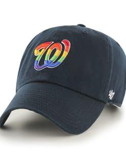 Washington Nationals Pride Clean Up Navy 47 Brand Adjustable Hat