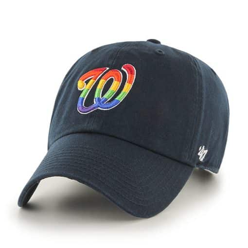 Washington Nationals Pride Clean Up Navy 47 Brand Adjustable Hat