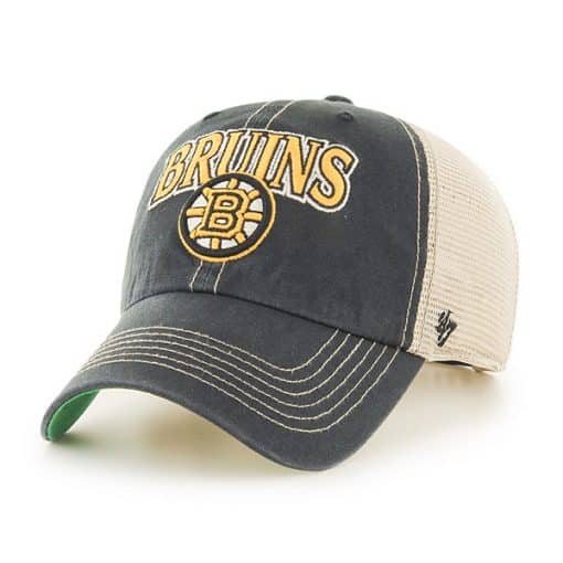Boston Bruins Tuscaloosa Clean Up Vintage Black 47 Brand Adjustable Hat