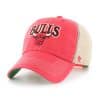 Chicago Bulls Tuscaloosa Clean Up Vintage Red 47 Brand Adjustable Hat