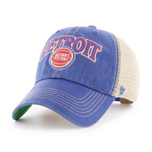 Detroit Pistons Tuscaloosa Clean Up Vintage 47 Brand Adjustable Hat ...