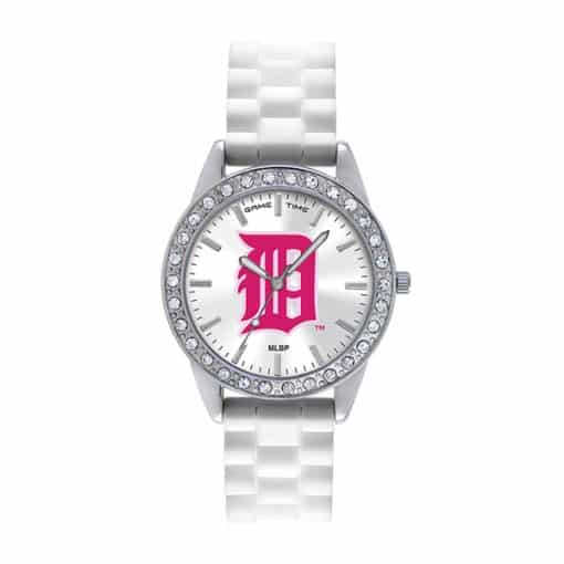 Detroit Tigers Ladies Breast Cancer Awareness Pink Frost Watch