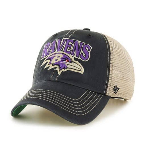 Baltimore Ravens Tuscaloosa Clean Up Vintage Black 47 Brand Adjustable Hat