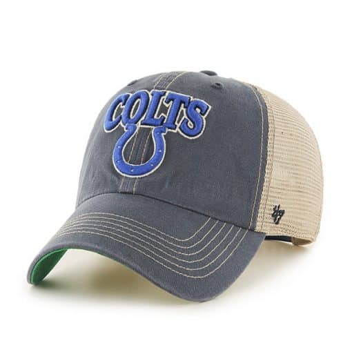 Indianapolis Colts Tuscaloosa Clean Up Vintage Navy 47 Brand Adjustable Hat