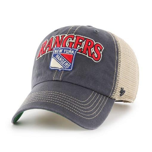 New York Rangers Tuscaloosa Clean Up Vintage Navy 47 Brand Adjustable Hat