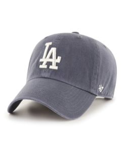 Los Angeles Dodgers 47 Brand Vintage Navy Clean Up Adjustable Hat
