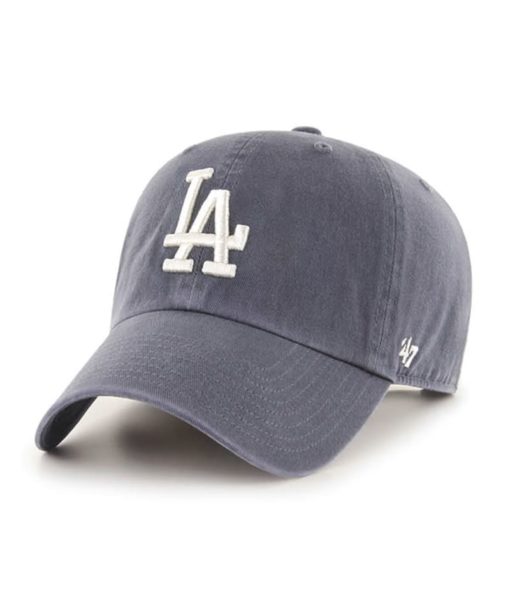 Los Angeles Dodgers 47 Brand Vintage Navy Clean Up Adjustable Hat