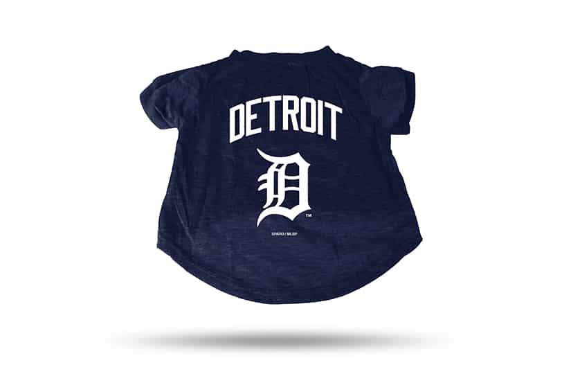 Detroit Tigers Navy Dog T-Shirt Tee - Detroit Game Gear