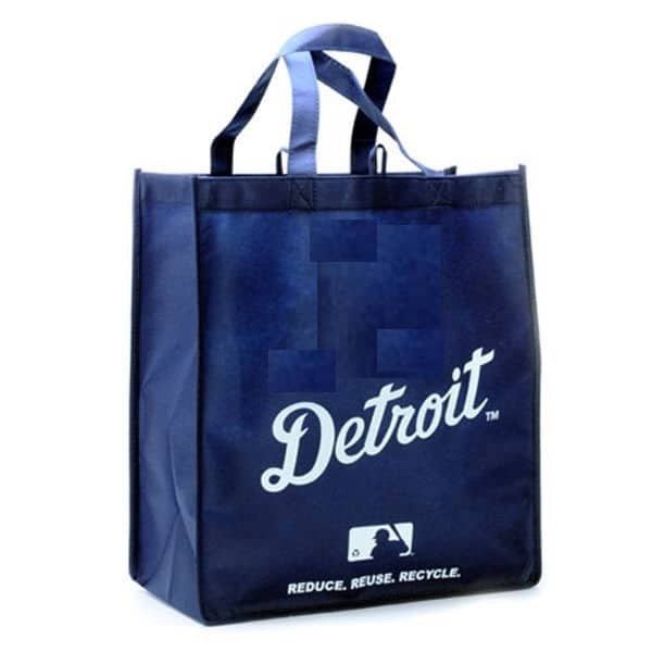 Detroit Tigers Reusable Navy Tote Grocery Bag