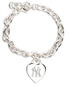 New York Yankees Heart Charm Bracelet