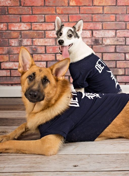 Detroit Tigers Navy Dog T-Shirt Tee - Image 3