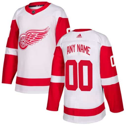Detroit Red Wings CUSTOM Men's Adidas Authentic Road Jersey