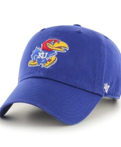 Kansas Jayhawks 47 Brand Clean Up Blue Adjustable Hat