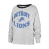 Detroit Lions 47 Brand Women's Gray Crew Upstage Kennedy Pullover Sweatshirt