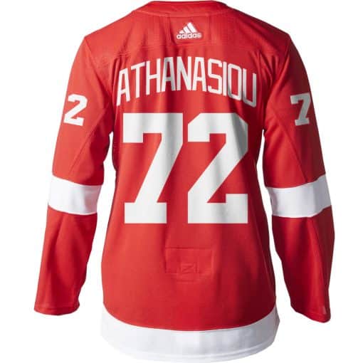 Andreas Athanasiou Detroit Red Wings Men's Adidas AUTHENTIC Home Jersey