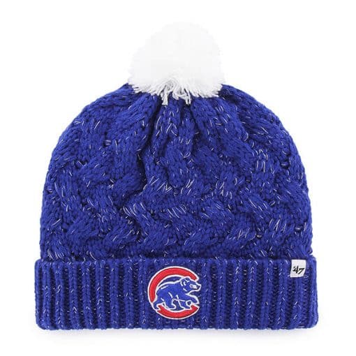 Chicago Cubs Women's 47 Brand Blue Fiona Cuff Knit Hat