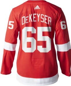 DeKeyser Detroit Red Wings Men's Adidas AUTHENTIC Home Jersey