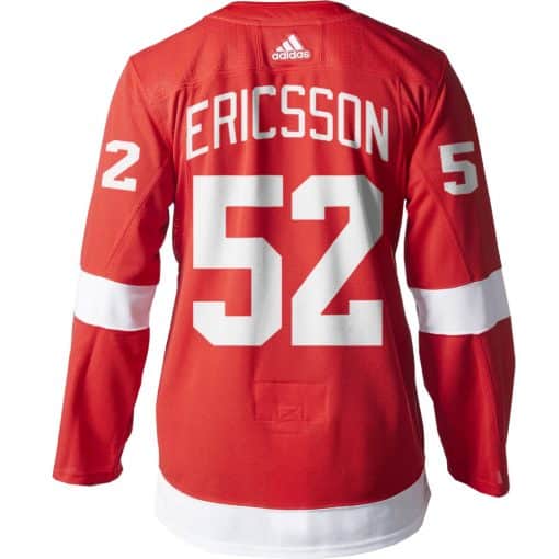 Ericsson Detroit Red Wings Men's Adidas AUTHENTIC Home Jersey