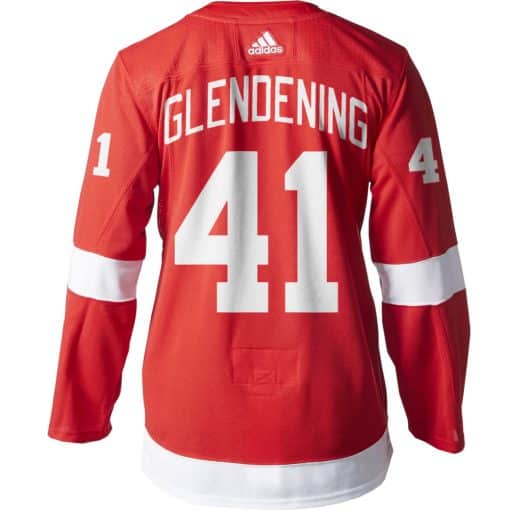 Glendening Detroit Red Wings Men's Adidas AUTHENTIC Home Jersey