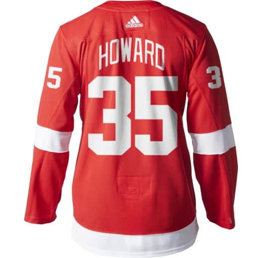 Jimmy Howard Detroit Red Wings Men's Adidas AUTHENTIC Home Jersey