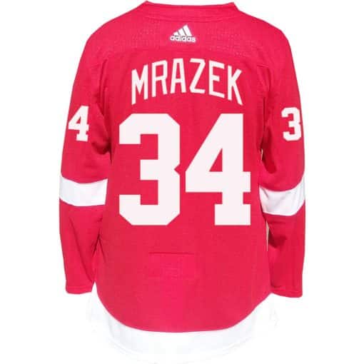 Petr Mrazek Detroit Red Wings Men's Adidas AUTHENTIC Home Jersey
