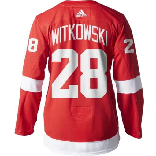 Witkowski Detroit Red Wings Men's Adidas AUTHENTIC Home Jersey