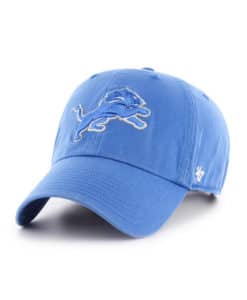 Detroit Lions YOUTH 47 Brand Blue Raz Clean Up Adjustable Hat