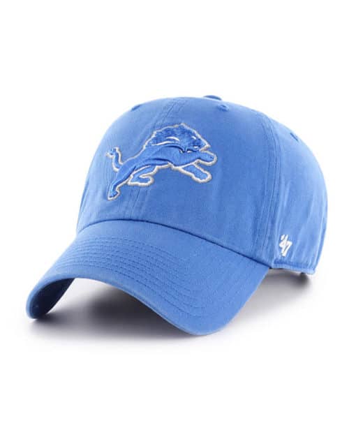 Detroit Lions YOUTH 47 Brand Blue Raz Clean Up Adjustable Hat