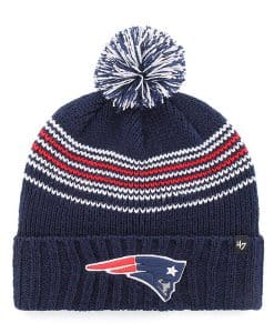 New England Patriots Women's 47 Brand Light Navy Addison Cuff Knit Hat