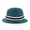 Philadelphia Eagles 47 Brand Striped Pacific Green Bucket Hat Back