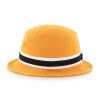 Pittsburgh Steelers 47 Brand Striped Gold Bucket Hat Back