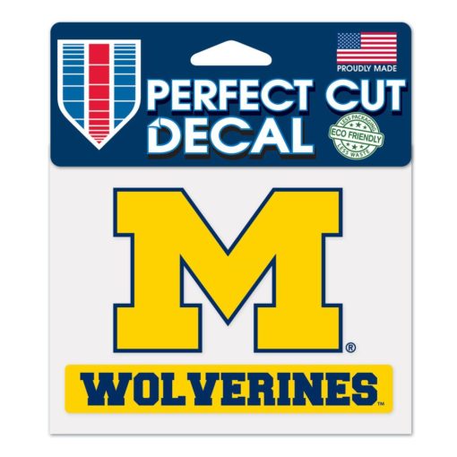 Michigan Wolverines 4x4 Perfect Cut Color Decal