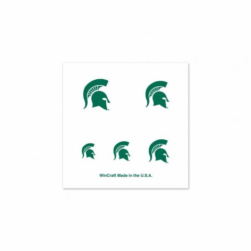 Michigan State Spartans Fingernail Tattoos