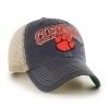 Clemson Tigers 47 Brand Tuscaloosa Vintage Navy Clean Up Adjustable Hat Side View