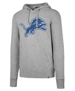 Detroit Lions 47 Brand Men's Headline Gray Hoodie