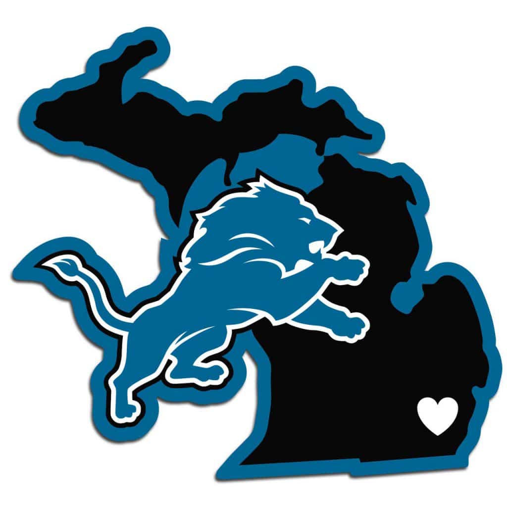 thumbnail image 2 of Detroit Lions 3M Vinyl Car Decal – Multicolor Football Graphic Sticker 2 of 3