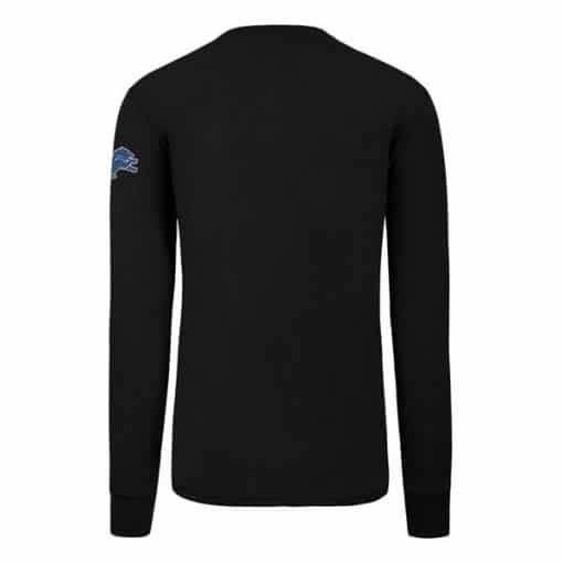 Detroit Lions Men's 47 Brand Jet Black Long Sleeve Scrum T-Shirt - Image 2