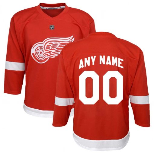 Detroit Red Wings CUSTOM Infant Baby Replica Home Jersey
