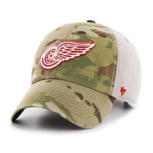 Detroit Red Wings Camo Multicam Clean Up 47 Brand Adjustable Hat