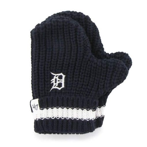 Detroit Tigers 47 Brand TODDLER Navy Knit Mittens