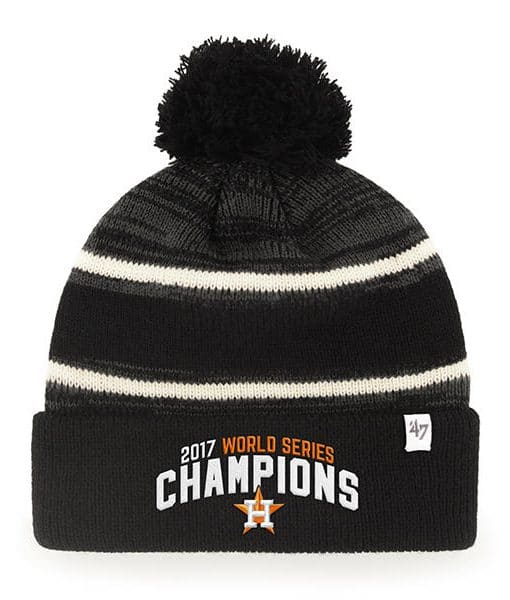 Houston Astros Champions Black Cuff Knit 47 Brand Beanie ...