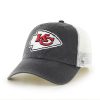 Kansas City Chiefs Closer Charcoal 47 Brand Stretch Fit Hat