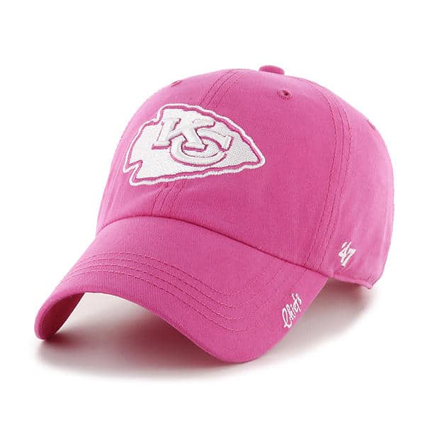 Kansas City Chiefs Women's 47 Brand Pink Clean Up Hat Detroit Game Gear