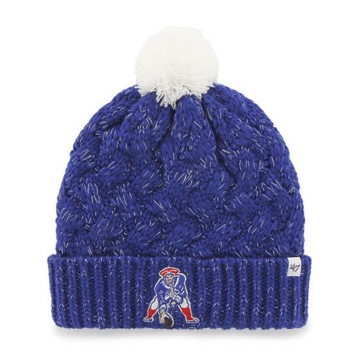New England Patriots Women's 47 Brand Classic Blue Fiona Cuff Knit Hat