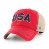 Operation Hat Trick Clean Up Trawler Red 47 Brand Adjustable USA Flag Hat