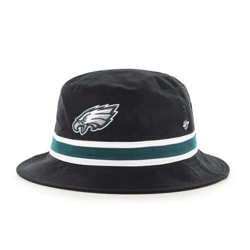 Philadelphia Eagles 47 Brand Striped Black Bucket Hat